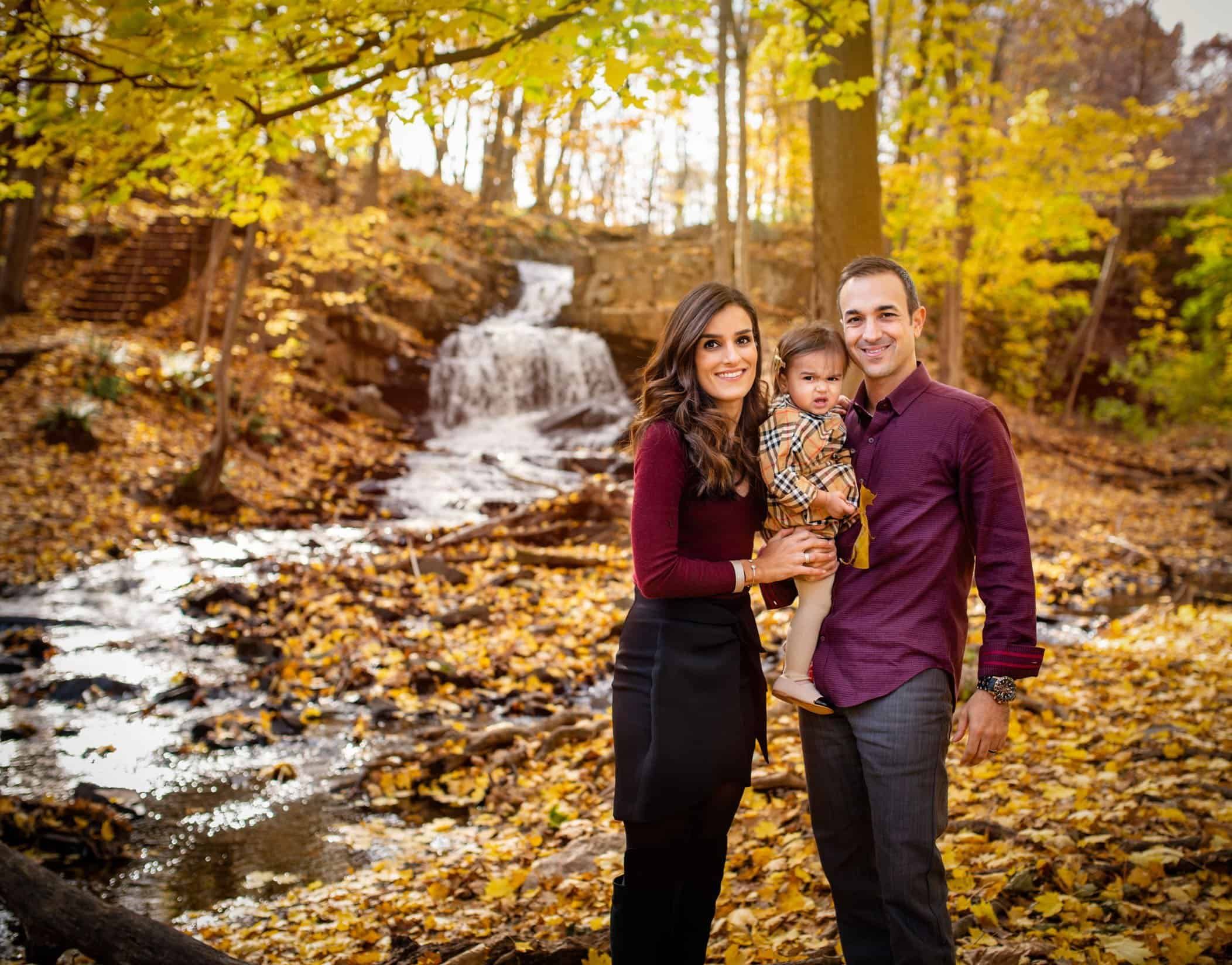 Fall at the Waterfall Family Photoshoot Fall at the Waterfall Family Photoshoot