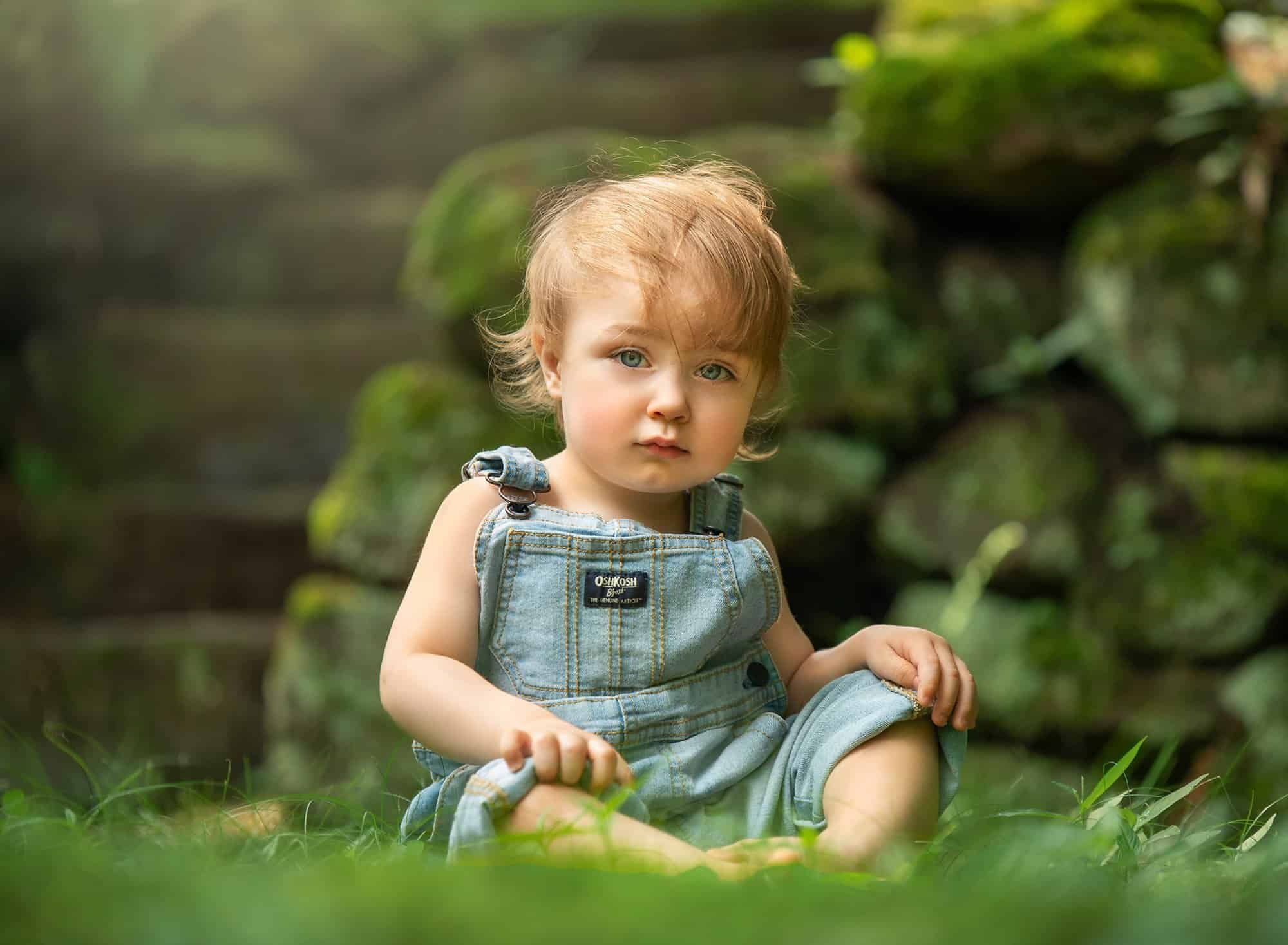 One Year Old Milestone Session Boy