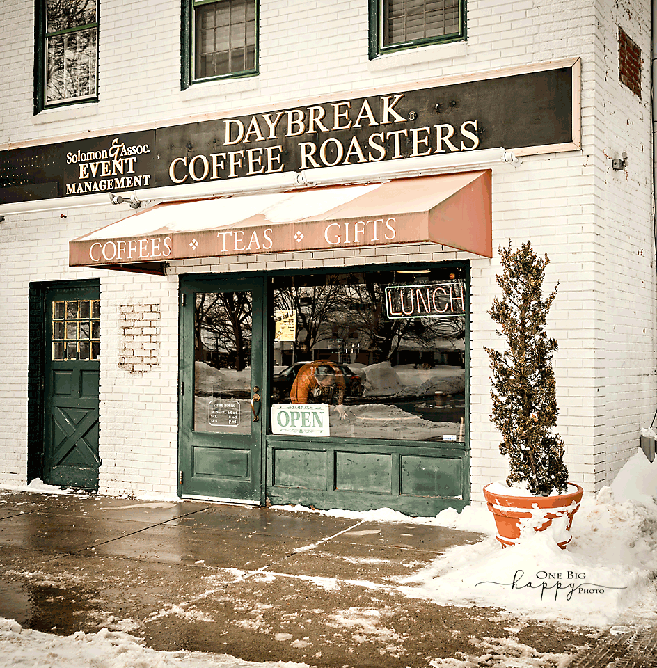 Storefront of Daybreak Coffee Roasters