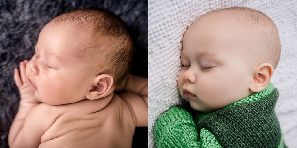 side-by-side-newborn-and-6-month-baby-boy-one-big-happy-photo