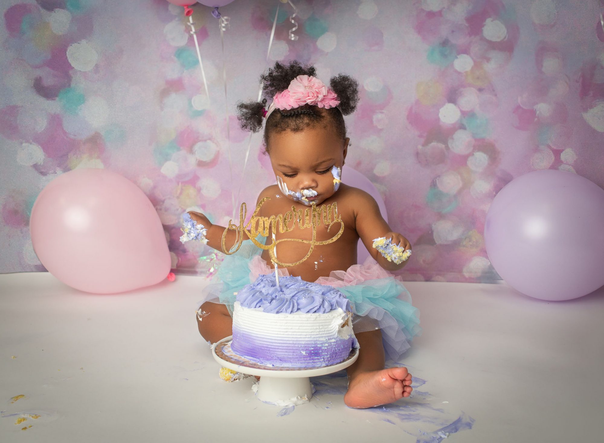 little girl cake smash photos