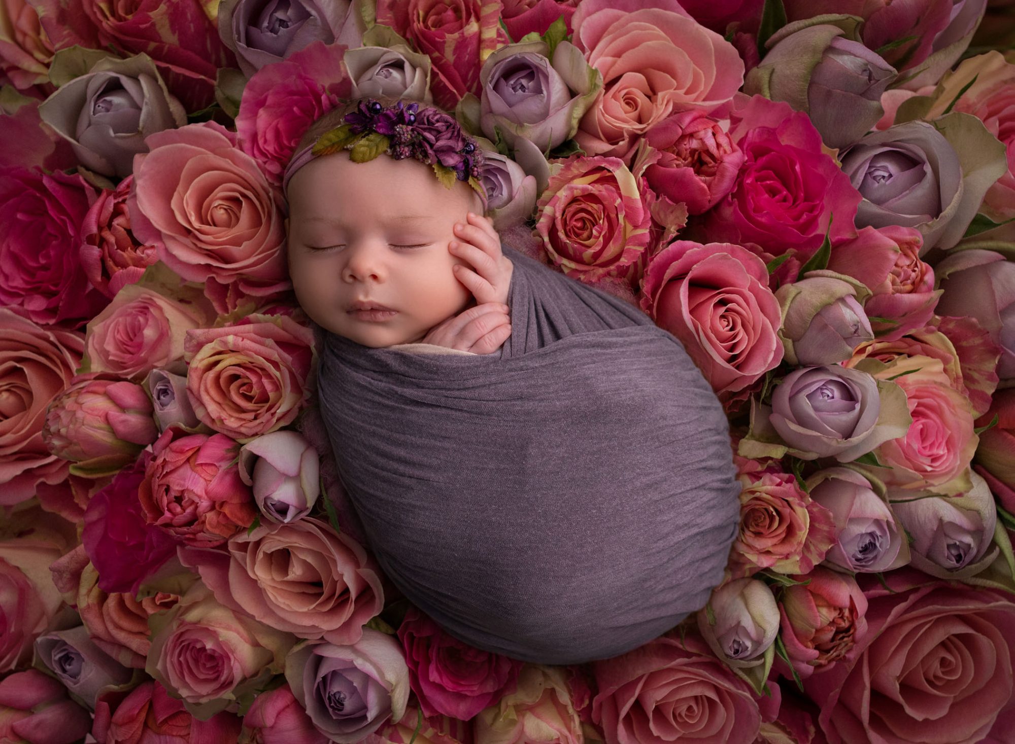 Makayla A Floral Session Newborn Photography Ct