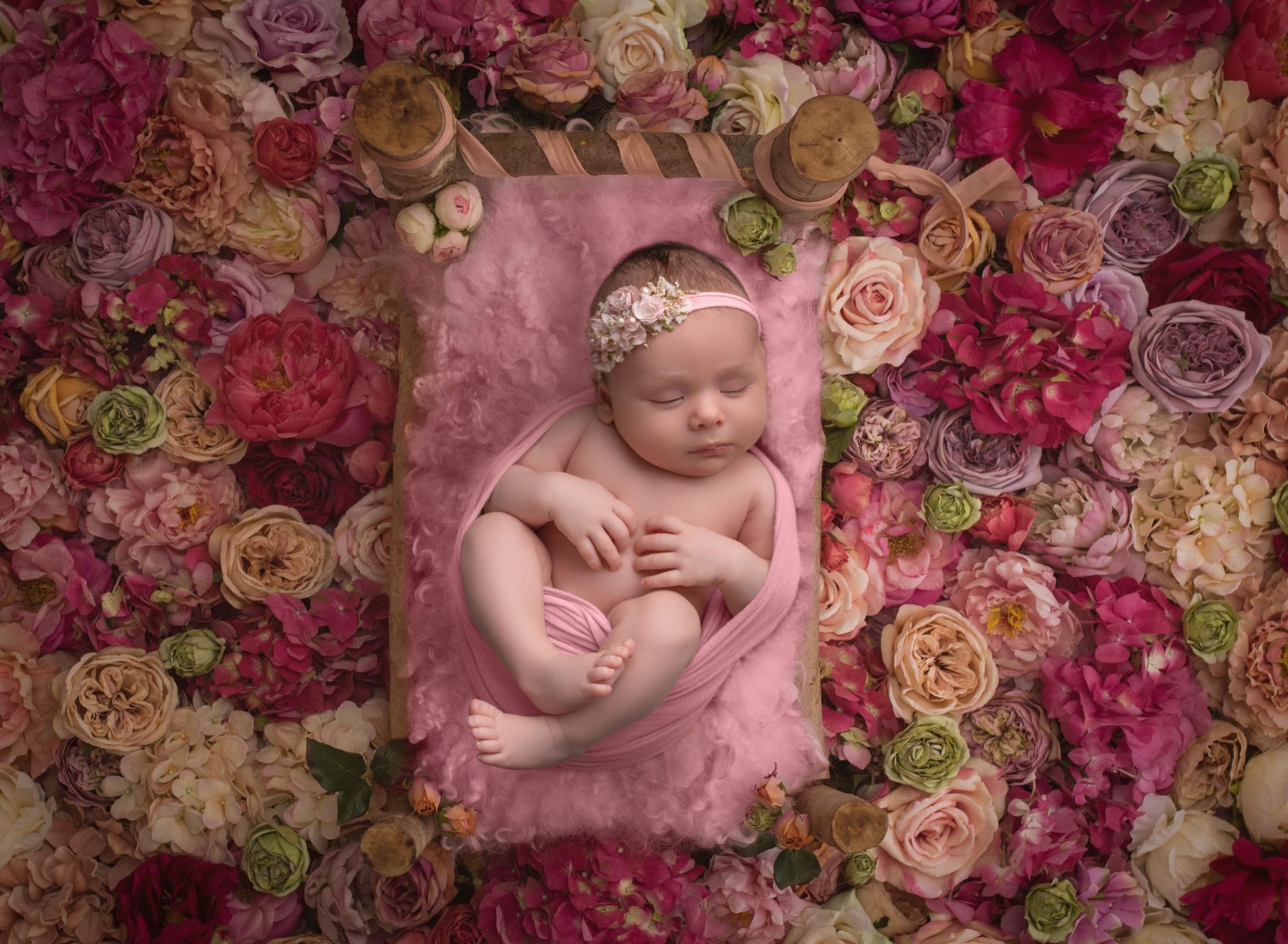 Makayla A Floral Session Newborn Photography Ct
