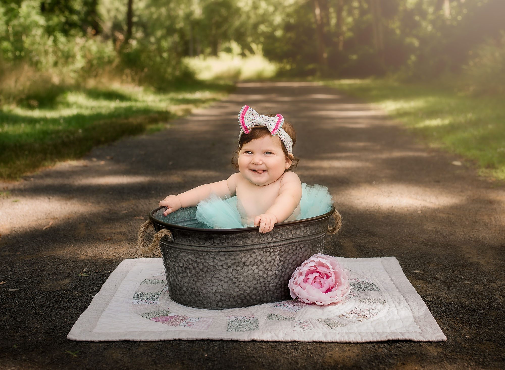 Six Month Baby Milestone Photography Session
