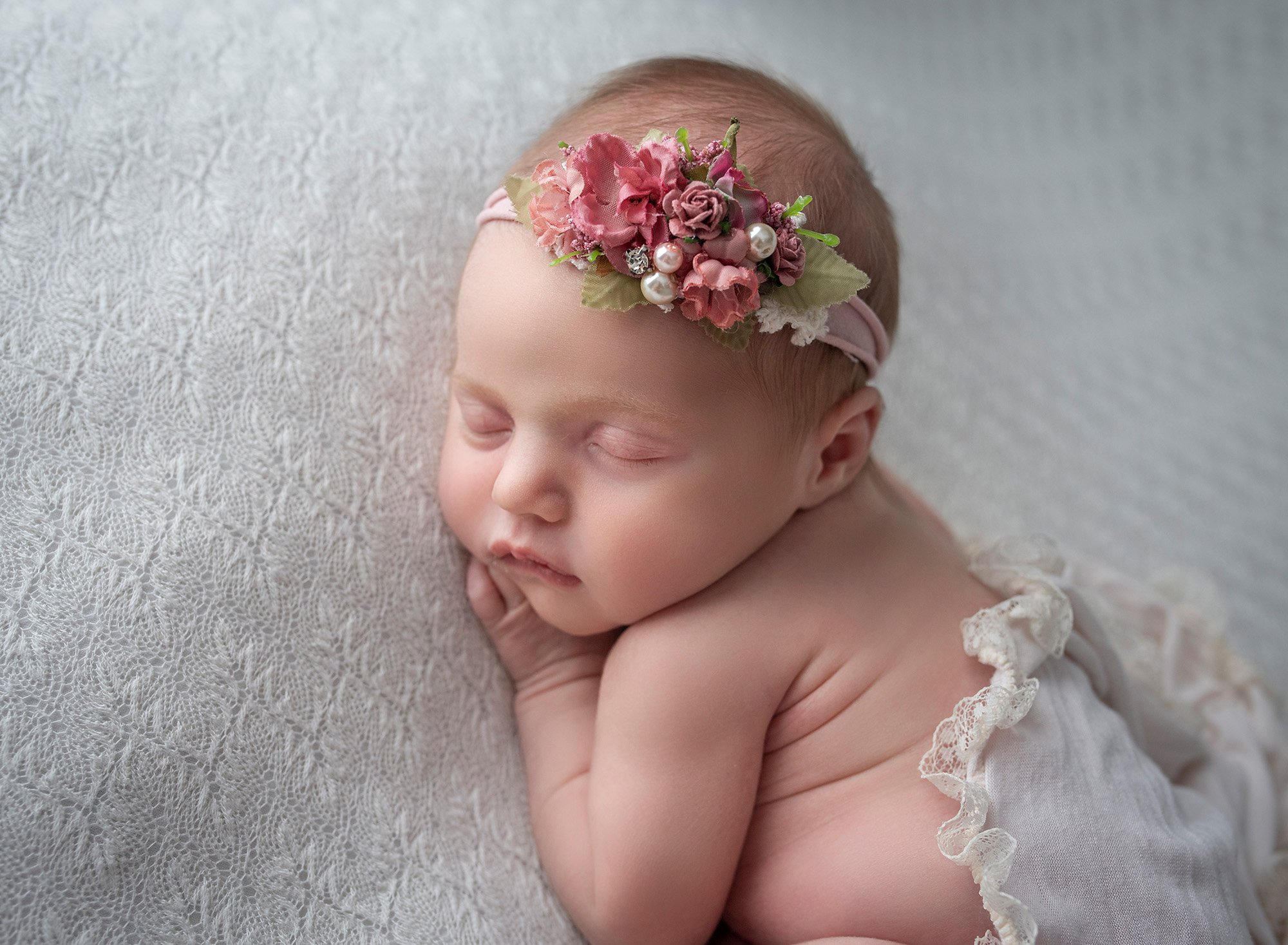 Cream Color Baby Photoshoot
