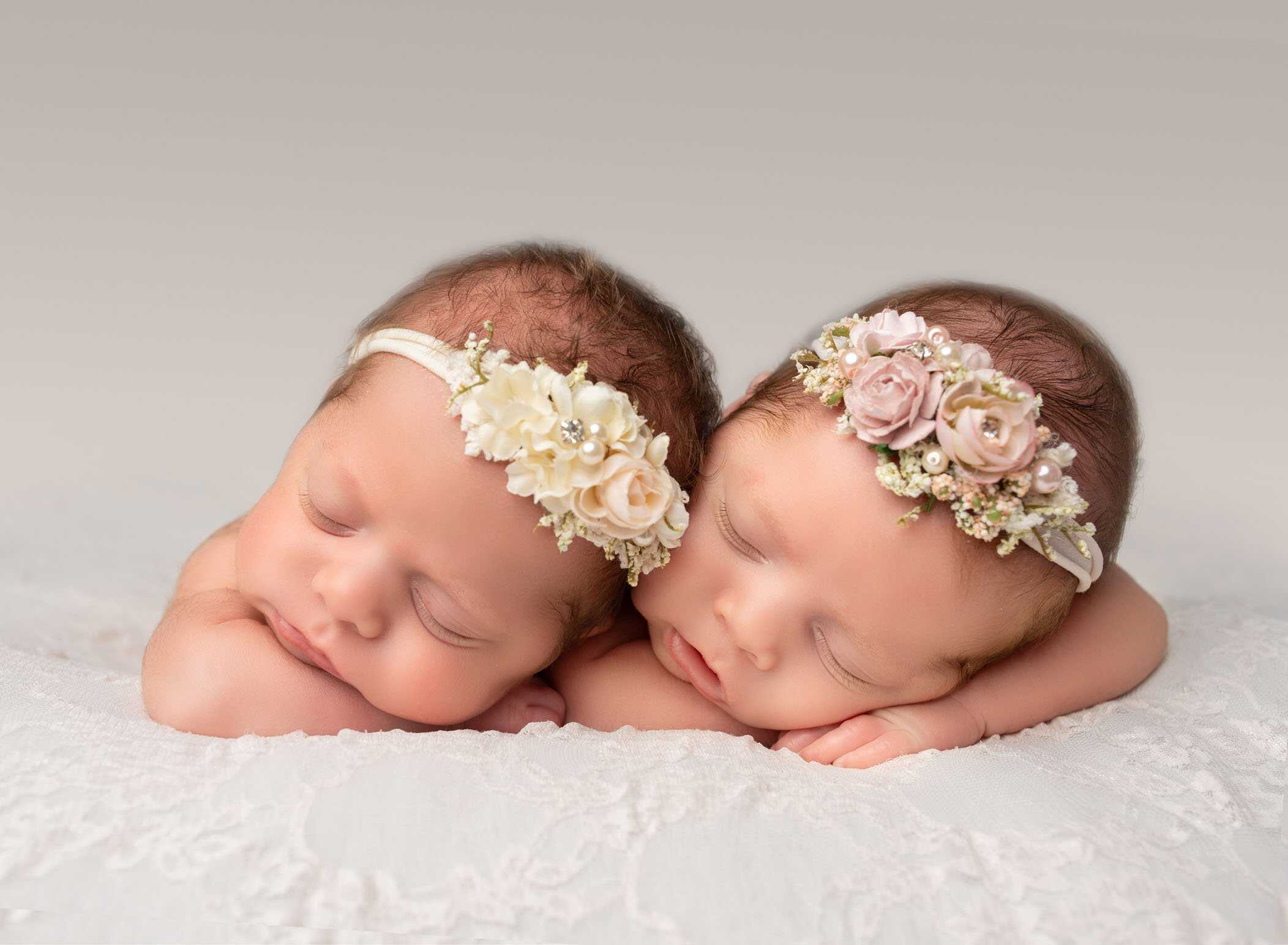 Baby Identical Twin Girls
