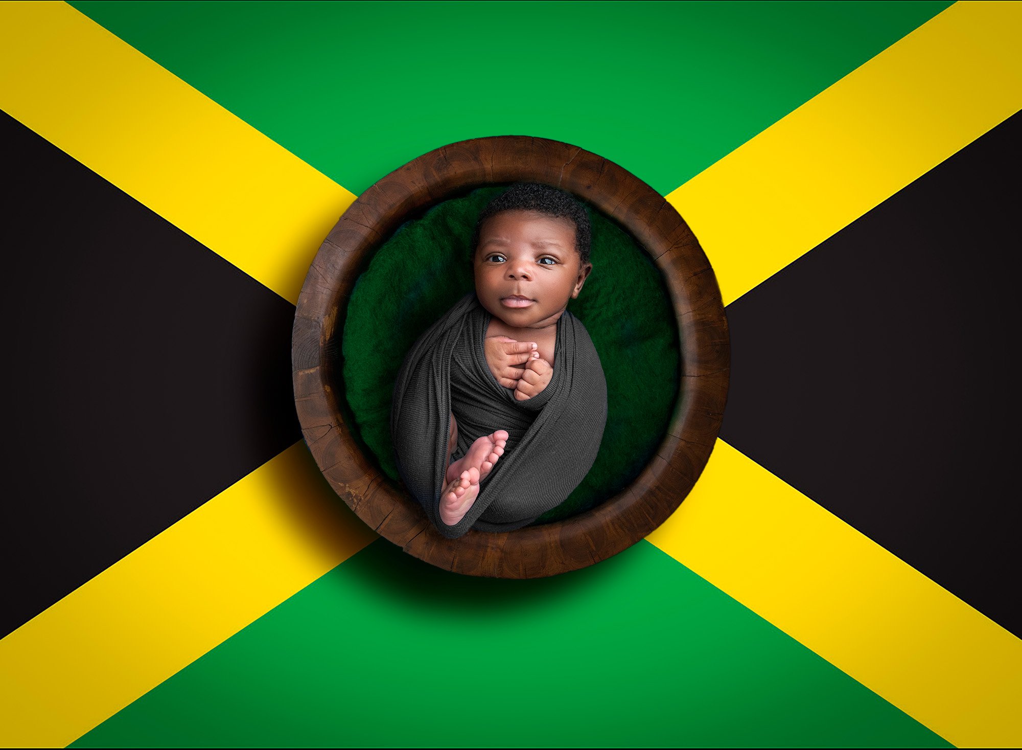 Jamaican boy newborn photographs