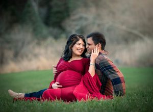 winter maternity photos no snow