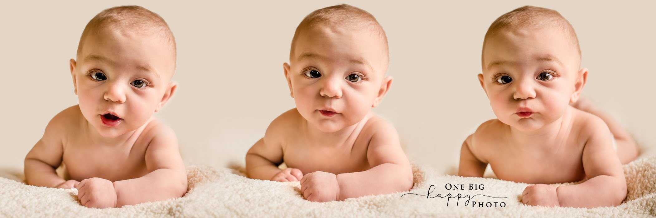 Same baby, 3 times across and isn't he cute Glastonbury CT Baby Photographer One Big Happy Photo www.onebighappyphoto.com/babies
